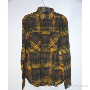 Cotton Men's Flannel Long Sleeve Casual